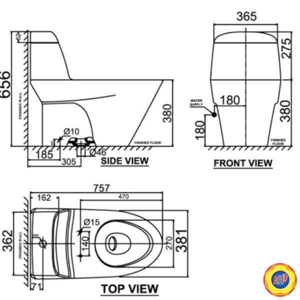 Bồn Cầu 1 Khối American Standard VF-2011SW Nắp Rửa Cơ