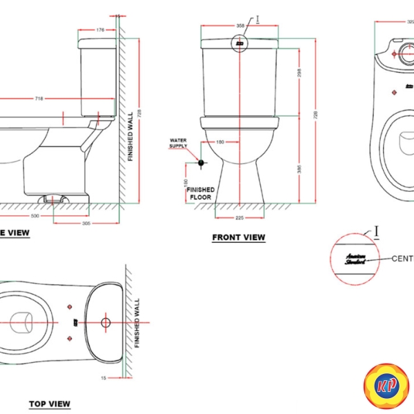 Bồn Cầu Nắp Rửa Cơ American Standard VF-2013S3 Dòng Star