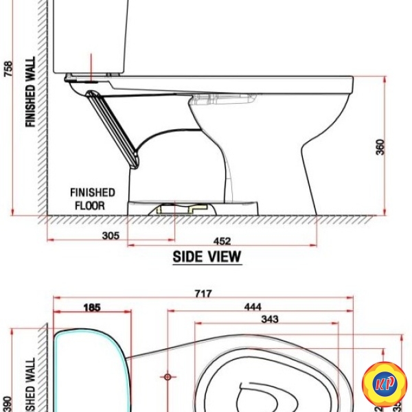 Bồn Cầu Nắp Rửa Cơ American Standard VF-2398S3 Dòng WinPlus