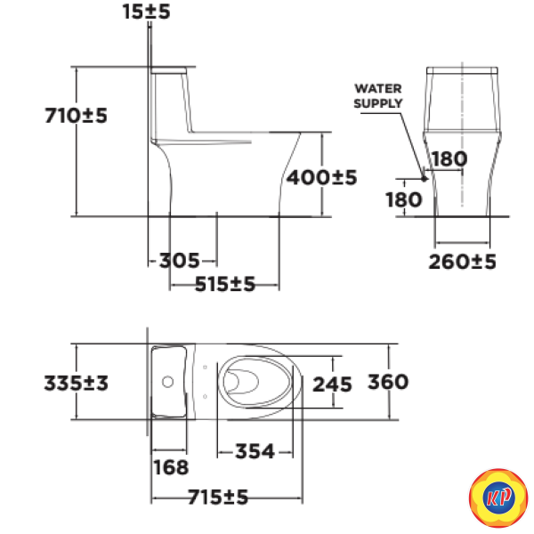 Bồn Cầu 1 Khối American Standard VF-2530 Dòng Flexio
