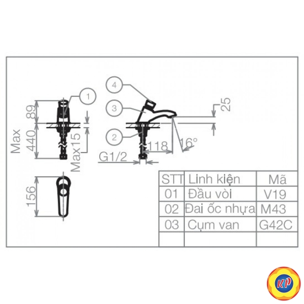 Vòi Lavabo Viglacera VG109 Lạnh Bán Tự Động