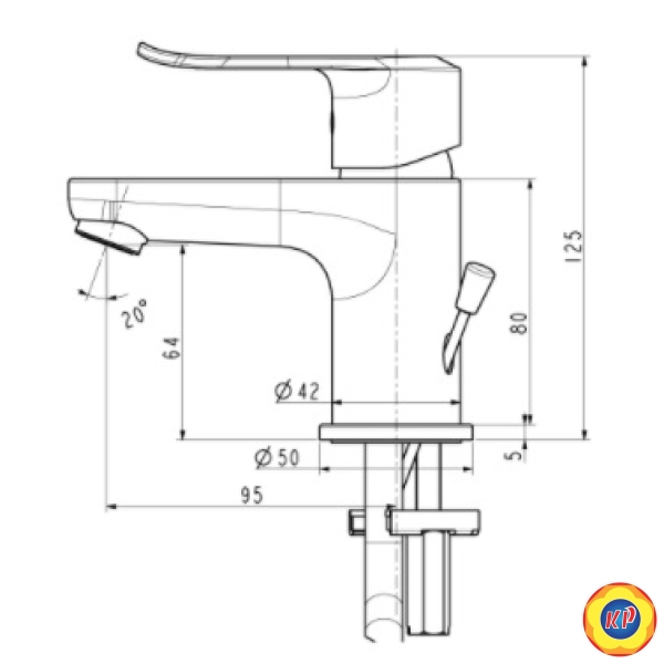 Vòi Lavabo American Standard WF-0701 Neo Modern Nóng Lạnh