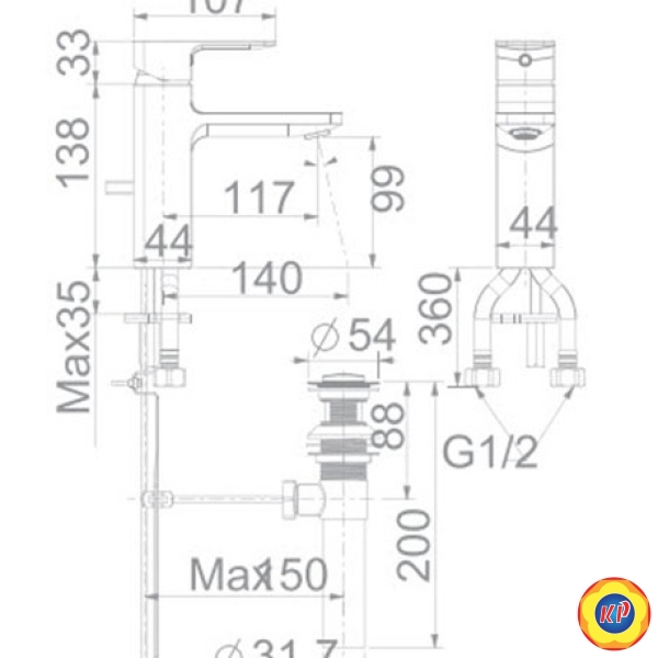 Vòi Lavabo American Standard WF-1301 Acacia E Nóng Lạnh