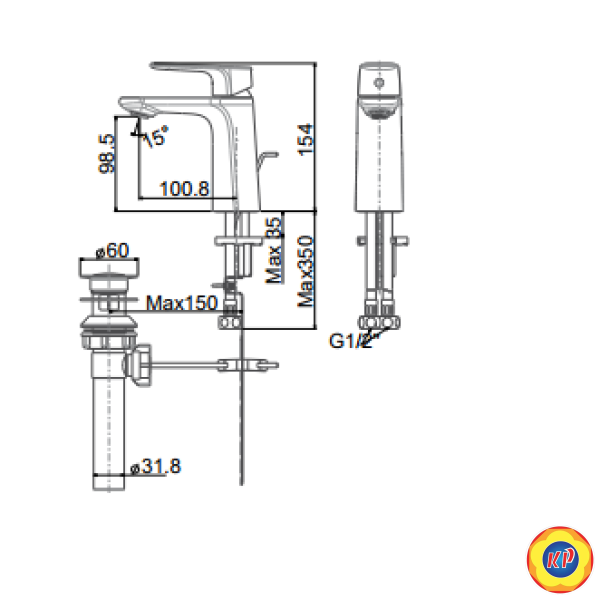 Vòi Lavabo American Standard WF-1701 Signature Nóng Lạnh