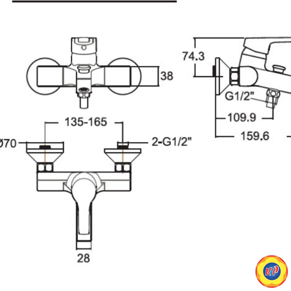 Vòi Sen American Standard WF-3913 Active Nóng Lạnh
