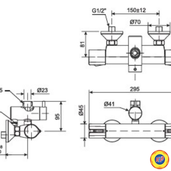 Củ Sen Nhiệt Độ American StandardWF-4948 La Vita