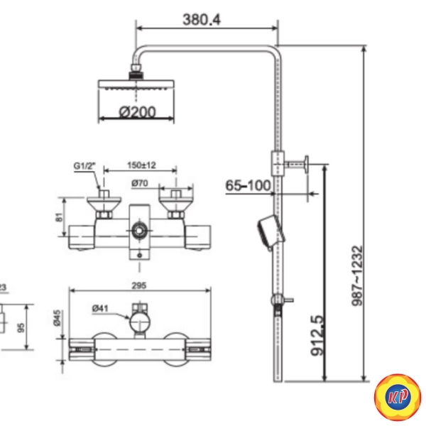 Sen Cây Phun Mưa American Standard WF-4948/A-6110.978.904