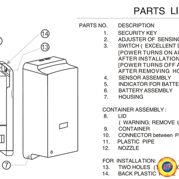 Hộp Đựng Xà Phòng American Standard WF-8006 Cảm Ứng Pin