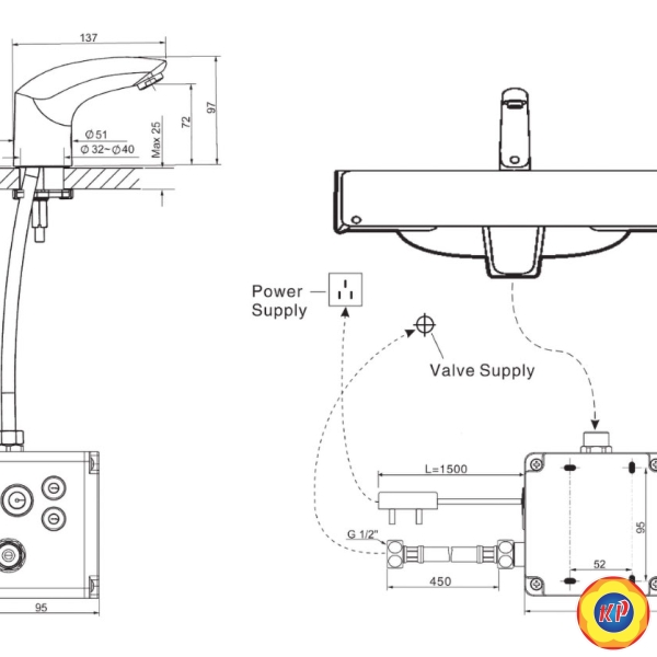 Vòi Lavabo American Standard WF-8611 Entry AC Cảm Ứng