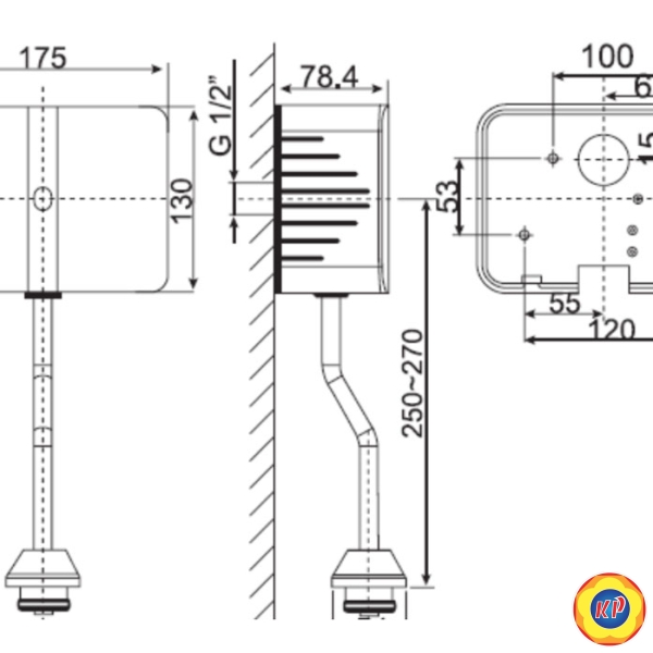 Van Xả Tiểu American Standard WF-8619 Cảm Ứng