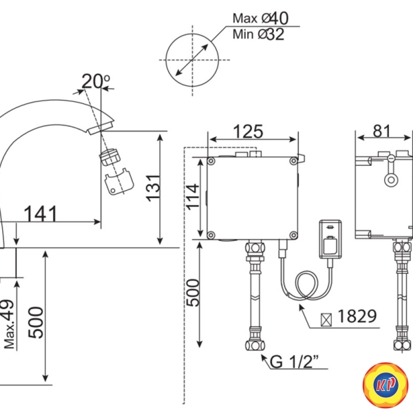 Vòi Lavabo American Standard WF-8805 Cảm Ứng
