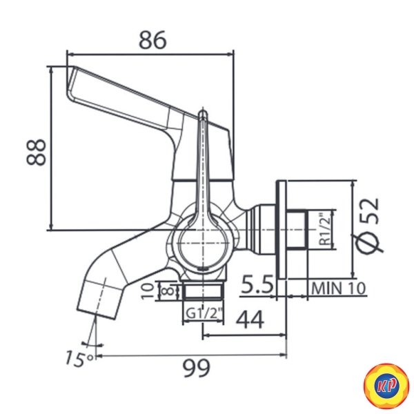 Vòi Lạnh Gắn Tường American Standard WF-T603