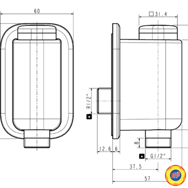Vòi Sen American Standard WF-T825 EasyFLO Lạnh
