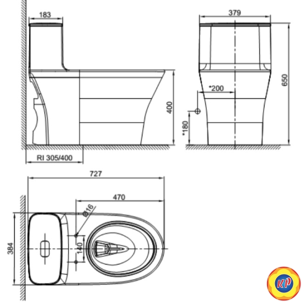 Bồn Cầu 1 Khối American Standard WP-1880 Dòng Signature